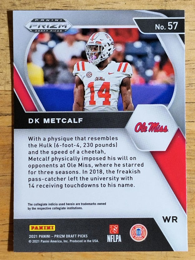 2021 Panini Prizm Draft Picks #57 D.K. Metcalf