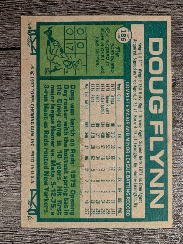 1977 Topps #186 Doug Flynn (EX)
