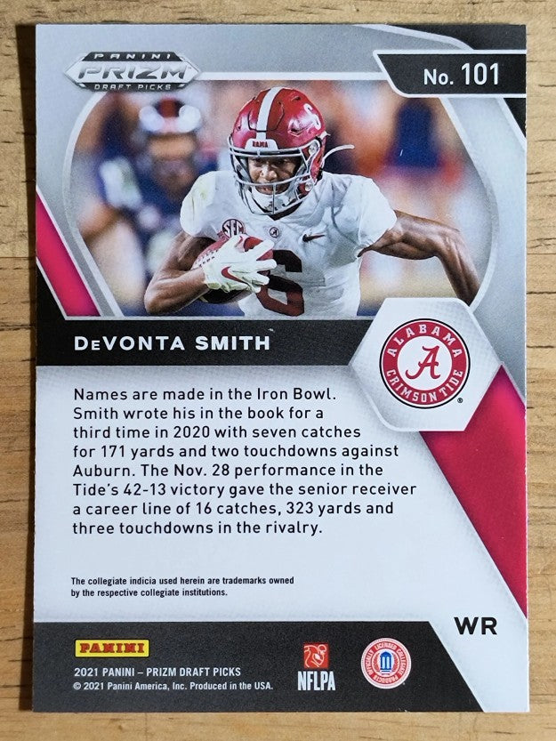 2021 Panini Prizm Draft Picks #101 DeVonta Smith RC