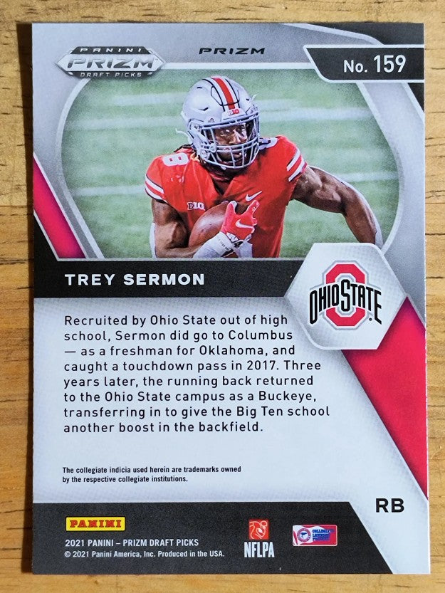 2021 Panini Prizm Draft Picks Prizms Green #159 Trey Sermon