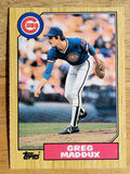 1987 Topps Traded #70T Greg Maddux XRC