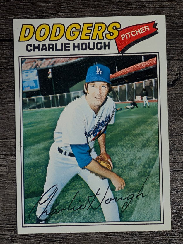 1977 Topps #298 Charlie Hough (VGEX)