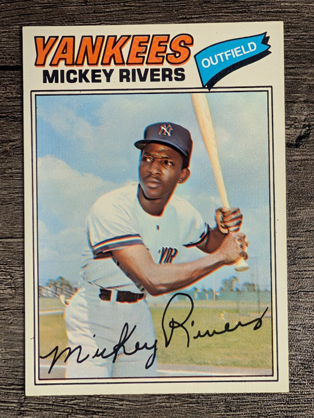 1977 Topps #305 Mickey Rivers (EXMT)