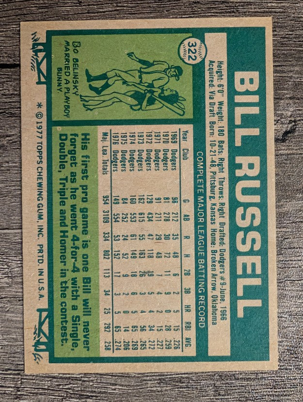 1977 Topps #322 Bill Russell (EXMT)