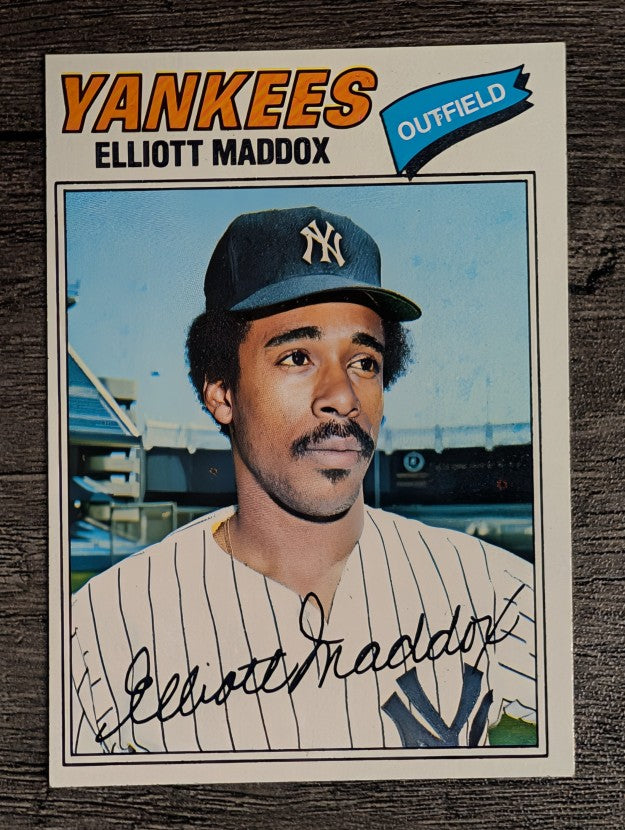 1977 Topps #332 Elliott Maddox (EX)