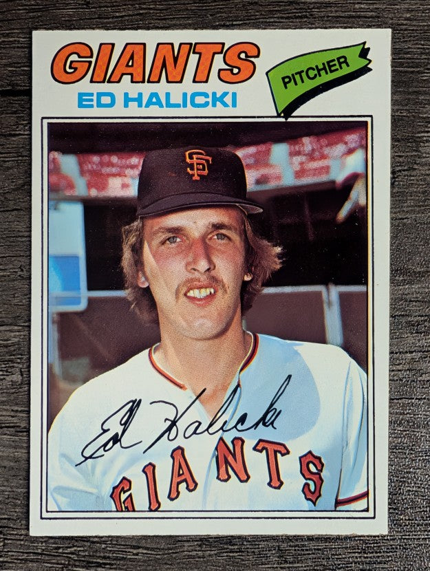 1977 Topps #343 Ed Halicki (EXMT)