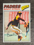1977 Topps #348 Brent Strom (EXMT)