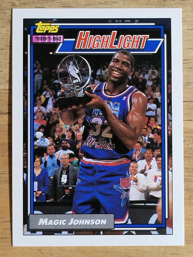 1992-93 Topps #2 Magic Johnson HL (EXMT)