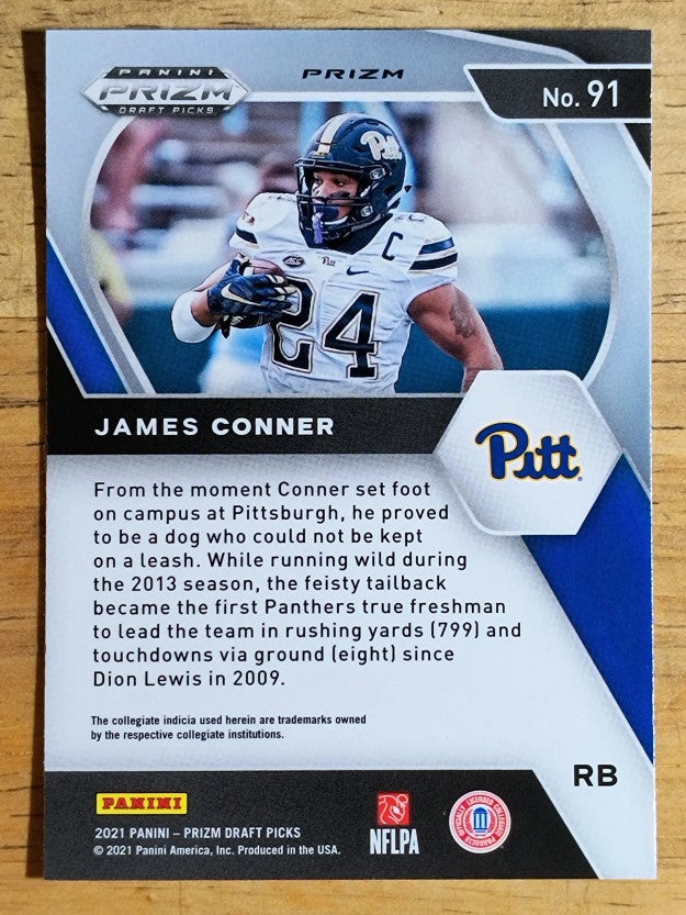 2021 Panini Prizm Draft Picks Prizms Silver #91 James Conner