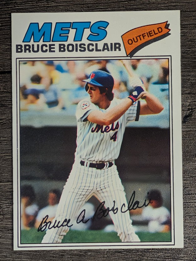 1977 Topps #399 Bruce Boisclair RC (EXMT)