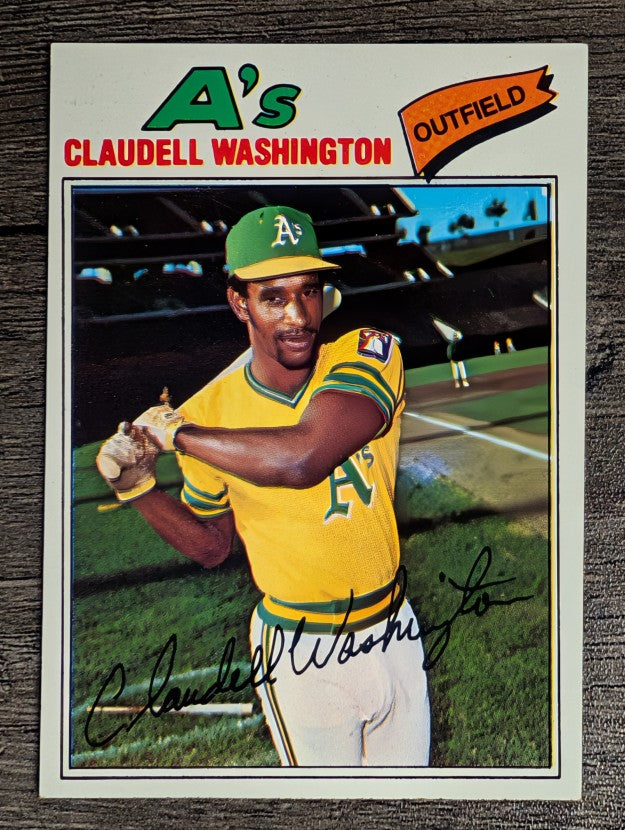 1977 Topps #405 Claudell Washington (EXMT)