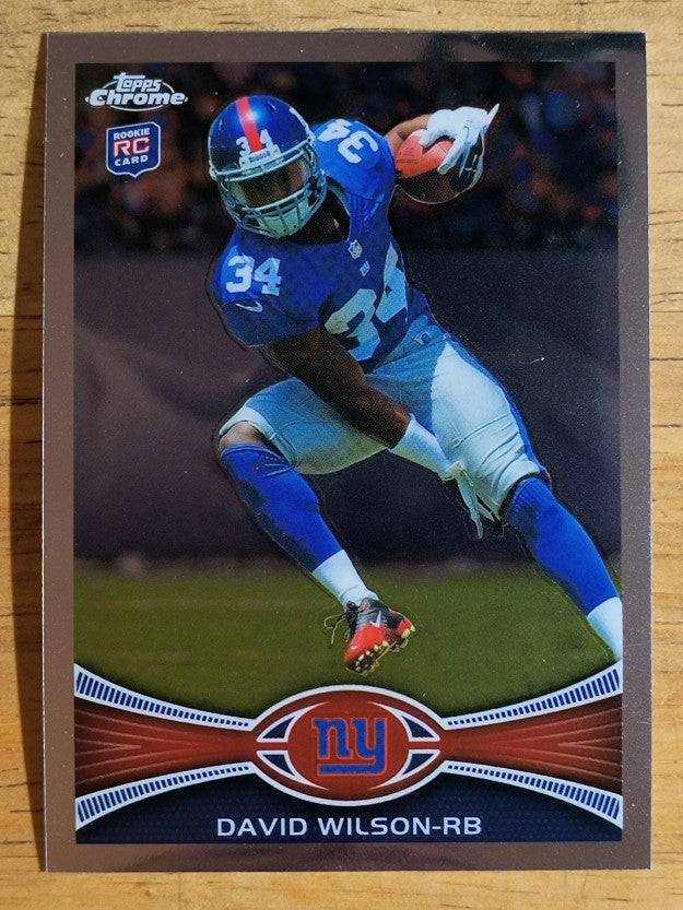 2012 Topps Chrome #189A David Wilson RC/ball in left hand