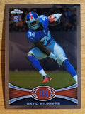 2012 Topps Chrome #189A David Wilson RC/ball in left hand