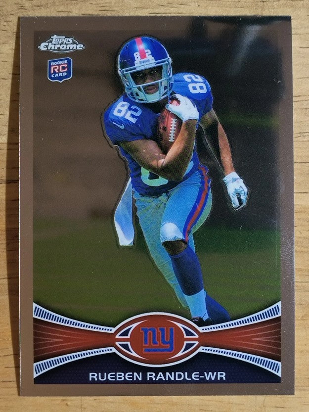 2012 Topps Chrome #70A Rueben Randle RC/cutting pose