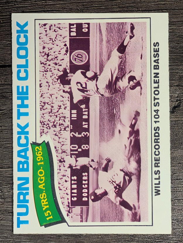 1977 Topps #435 Maury Wills TBC (EXMT)