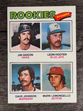 1977 Topps #478 Jim Gideon/Leon Hooten/Dave Johnson/Mark Lemongello RC (NM)