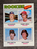 1977 Topps #489 Len Barker RC/Randy Lerch/Greg Minton RC/Mike Overy RC (NM)