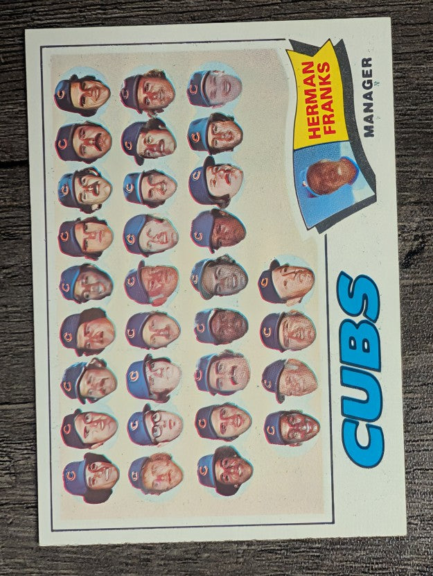 1977 Topps #518 Chicago Cubs CL/Herman Franks MG (NM)