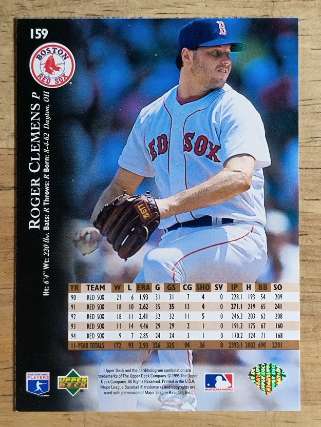 1995 Upper Deck #159 Roger Clemens