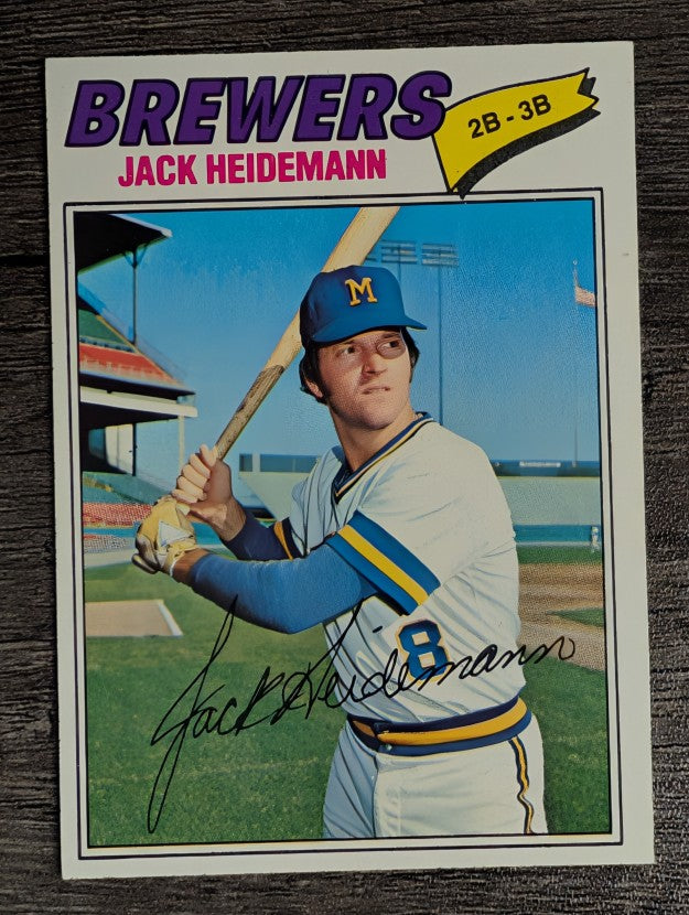 1977 Topps #553 Jack Heidemann (EXMT)