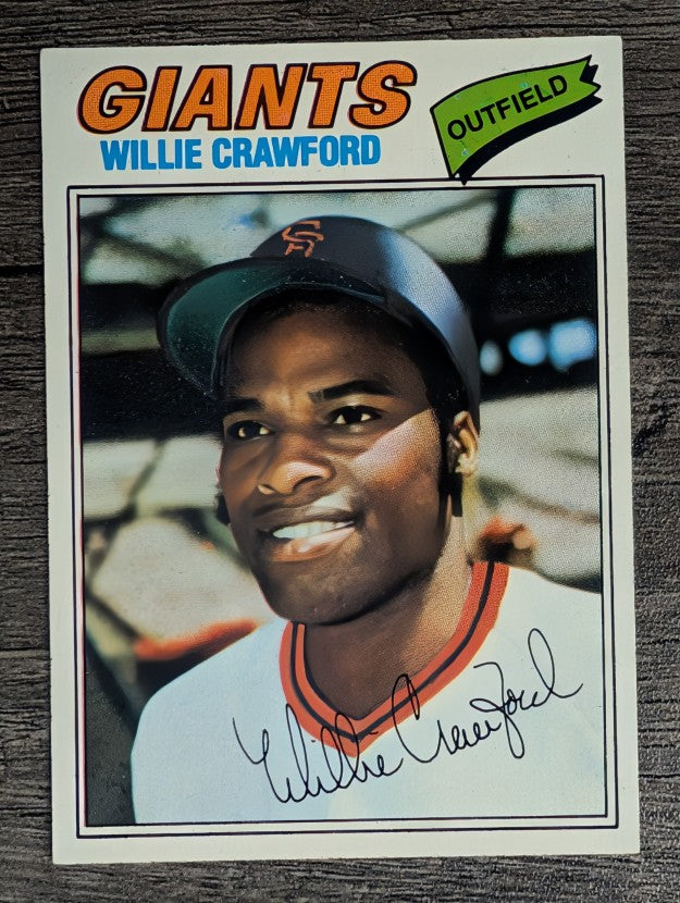 1977 Topps #642 Willie Crawford (NM)