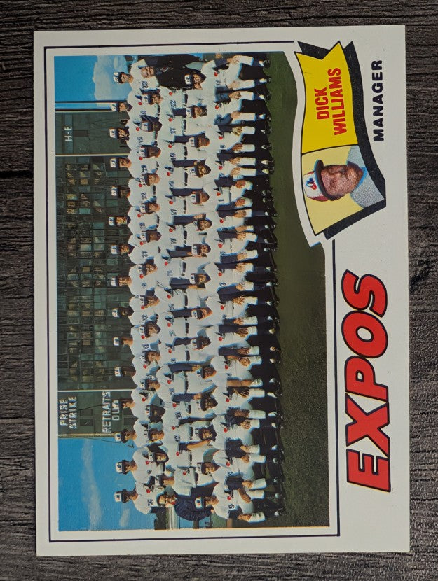 1977 Topps #647 Montreal Expos CL/Dick Williams MG (NM)