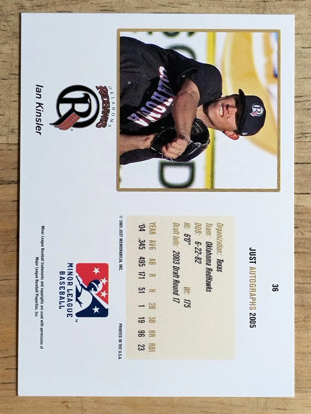 2005 Just Autographs #36 Ian Kinsler