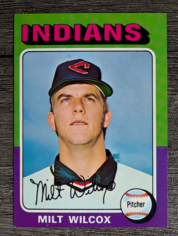 1975 Topps Mini #14 Milt Wilcox (EXMT)