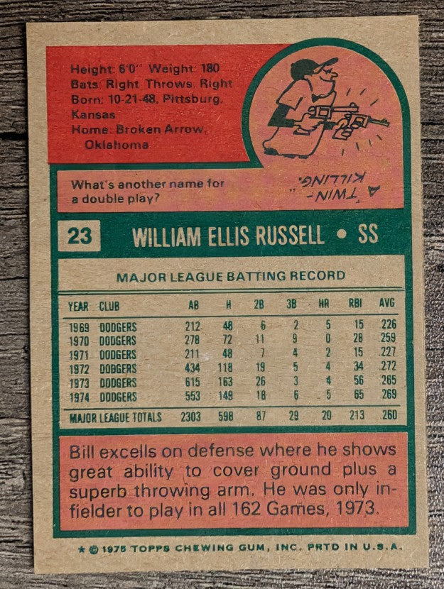 1975 Topps Mini #23 Bill Russell (NM)