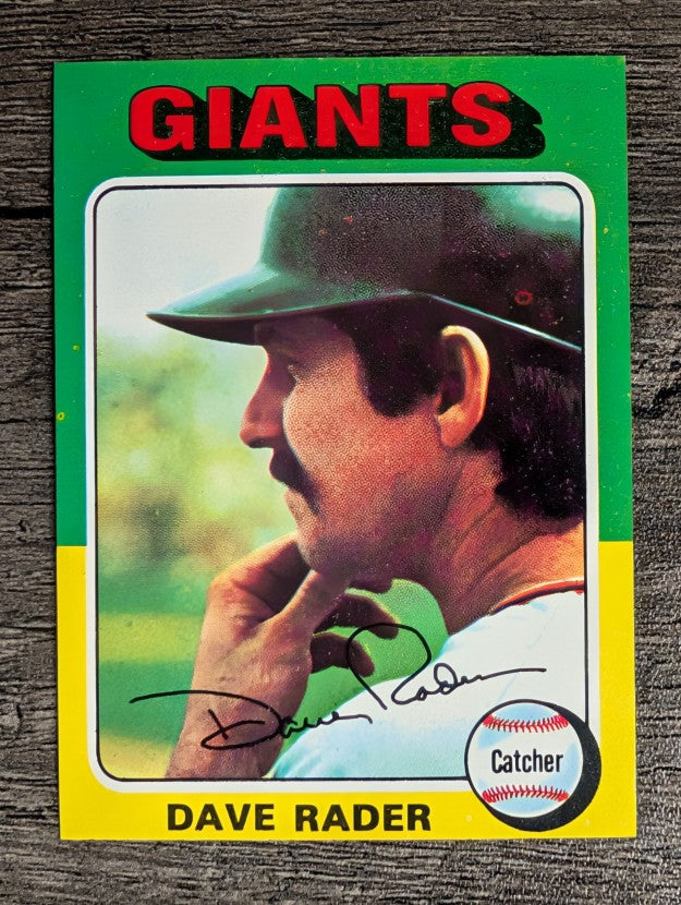 1975 Topps Mini #31 Dave Rader (FACTORY SHORT)