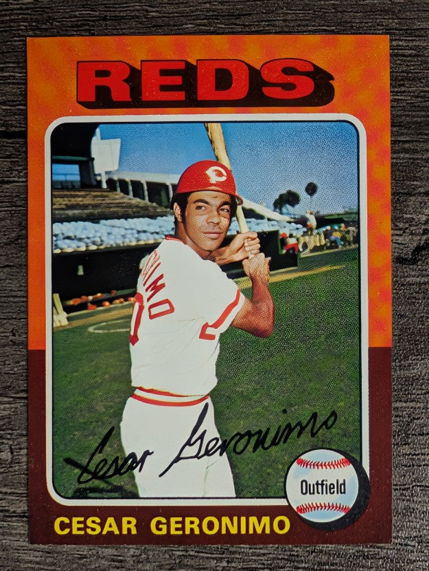 1975 Topps Mini #41 Cesar Geronimo (NM)