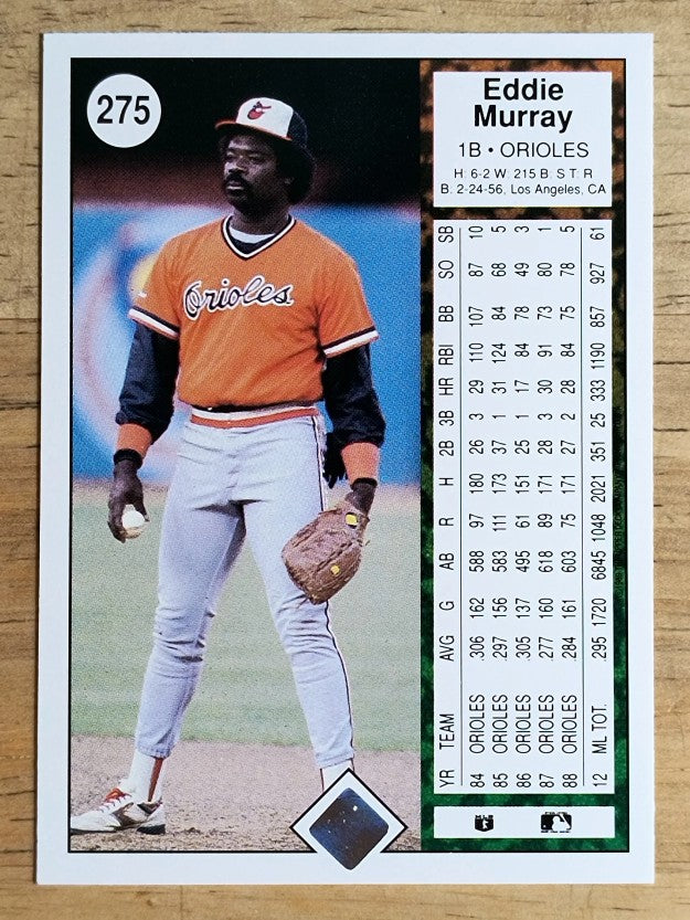 1989 Upper Deck #275 Eddie Murray
