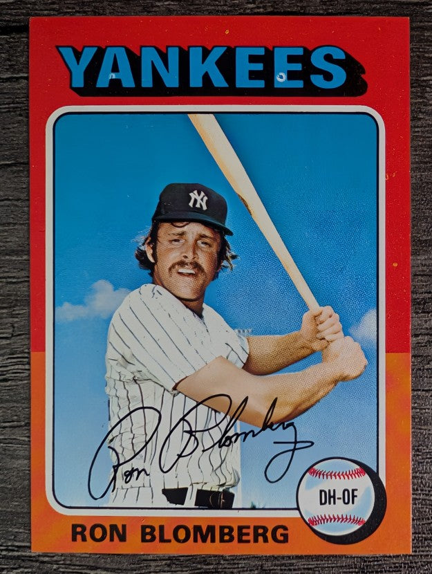 1975 Topps Mini #68 Ron Blomberg (EXMT)