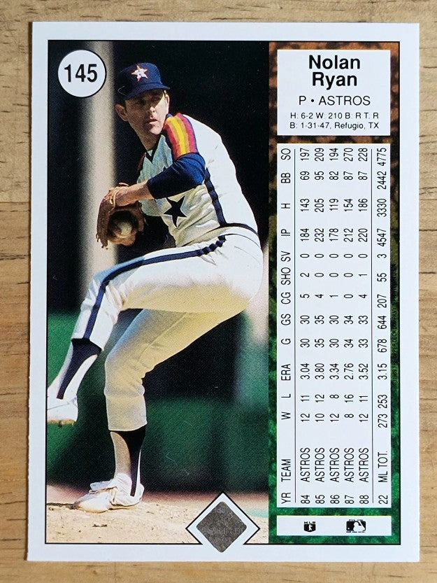 1989 Upper Deck #145 Nolan Ryan