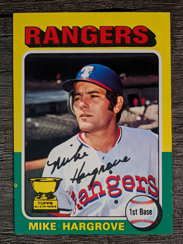 1975 Topps Mini #106 Mike Hargrove RC (NM)