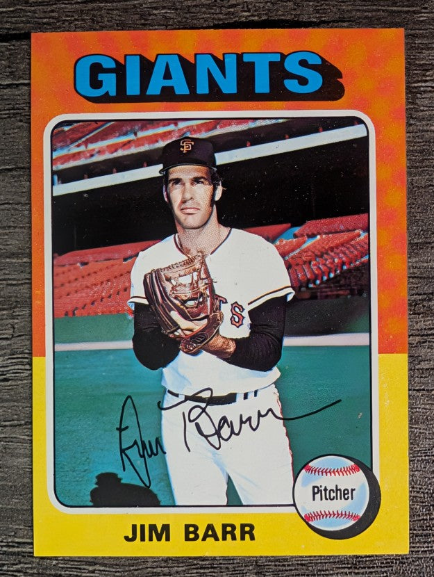 1975 Topps Mini #107 Jim Barr (EXMT)