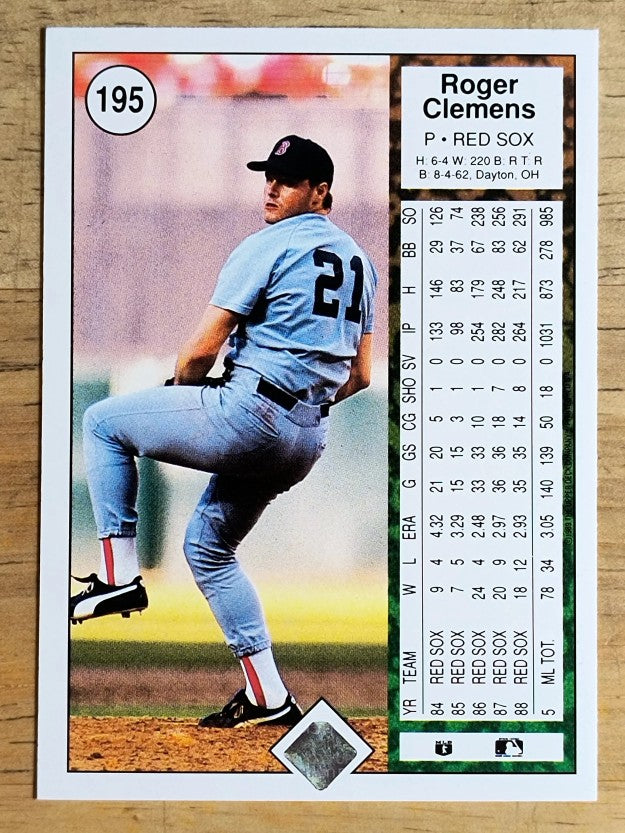 1989 Upper Deck #195 Roger Clemens