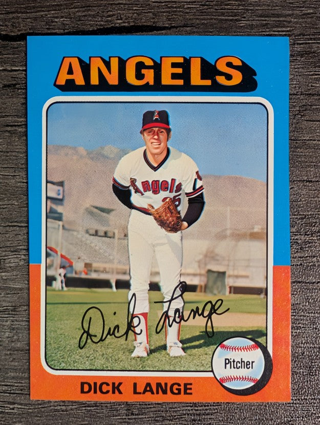 1975 Topps Mini #114 Dick Lange (EXMT)