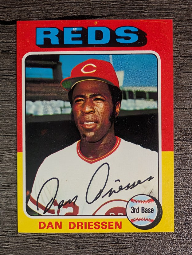 1975 Topps Mini #133 Dan Driessen (FACTORY SHORT)