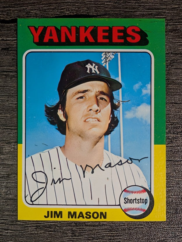 1975 Topps Mini #136 Jim Mason (FACTORY SHORT)