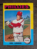 1975 Topps Mini #138 Del Unser (EXMT)