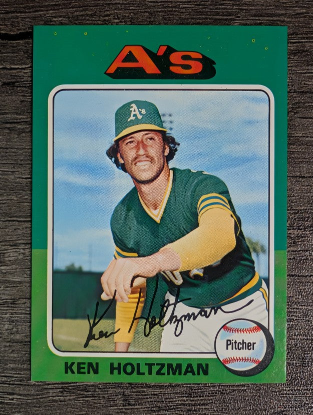 1975 Topps Mini #145 Ken Holtzman (NM)