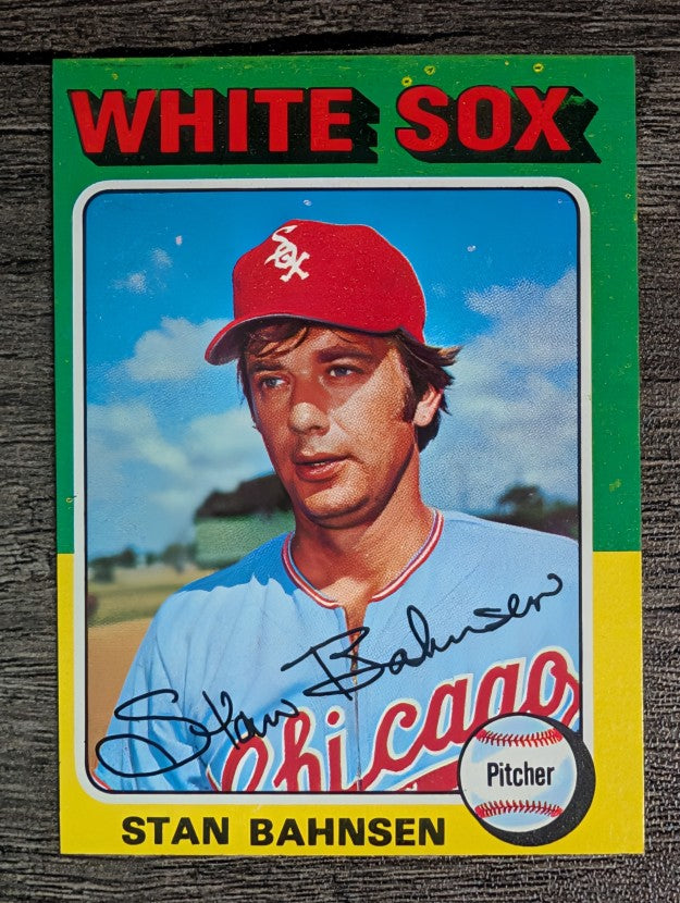 1975 Topps Mini #161 Stan Bahnsen (FACTORY SHORT)