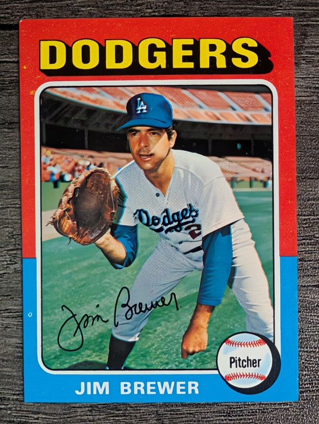 1975 Topps Mini #163 Jim Brewer (NM)