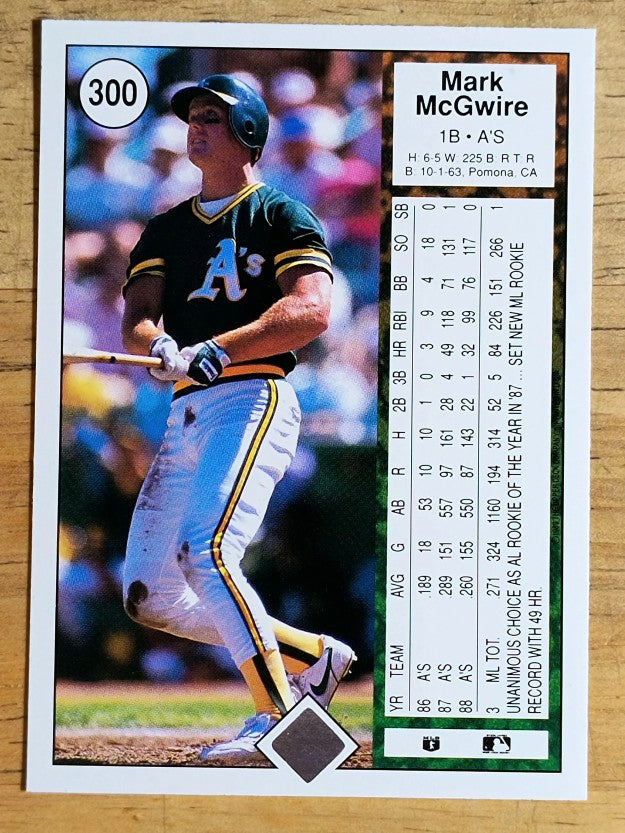 1989 Upper Deck #300 Mark McGwire