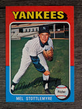 1975 Topps Mini #183 Mel Stottlemyre (NM)