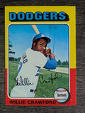1975 Topps Mini #186 Willie Crawford (EX)