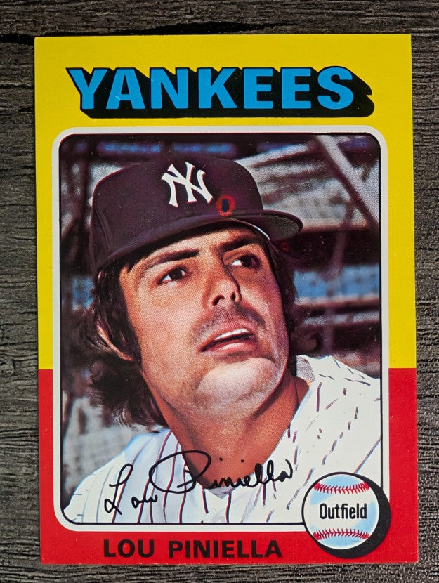 1975 Topps Mini #217 Lou Piniella (EXMT)