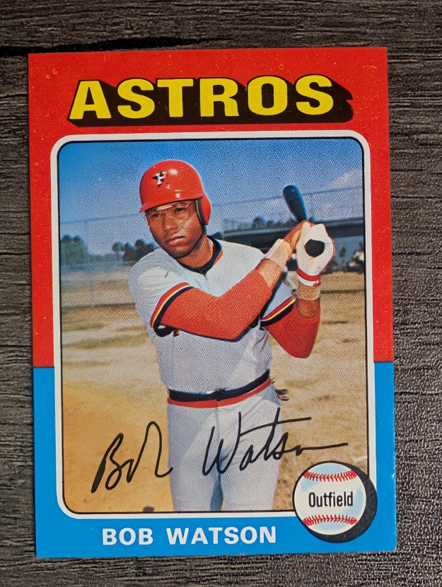1975 Topps Mini #227 Bob Watson (NM)