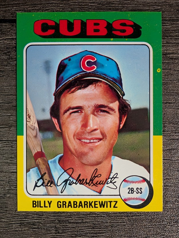 1975 Topps Mini #233 Billy Grabarkewitz (FACTORY SHORT)